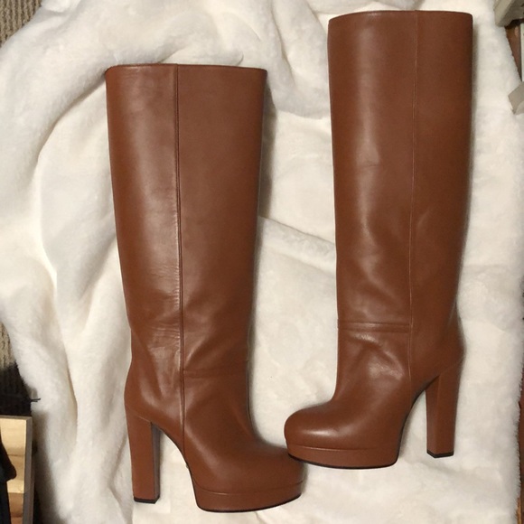 Gucci Platform Leather Boots - Picture 4 of 8